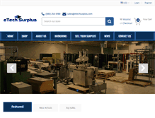 Tablet Screenshot of etechsurplus.com